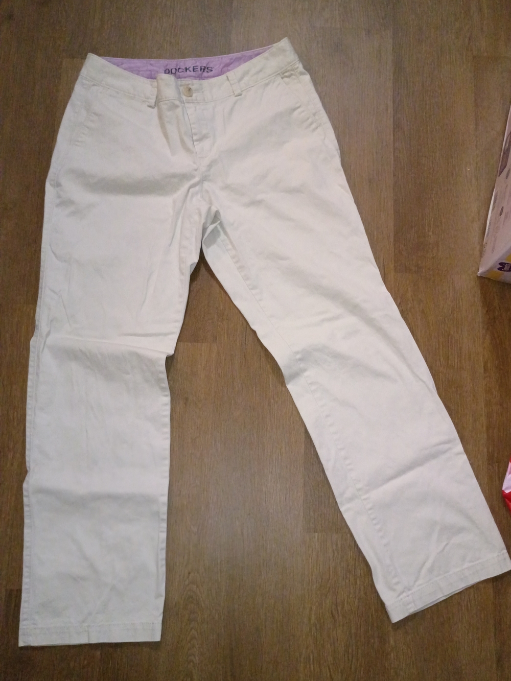 Dockers Women's Cream Straight-Leg Pants